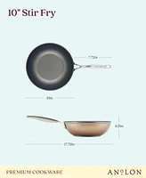 Anolon Ascend Hard Anodized Aluminum Non-Stick 10" Stir Fry Pan