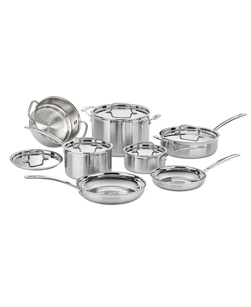 Cuisinart Multiclad Pro Tri-Ply Stainless Steel 12 Piece Cookware Set