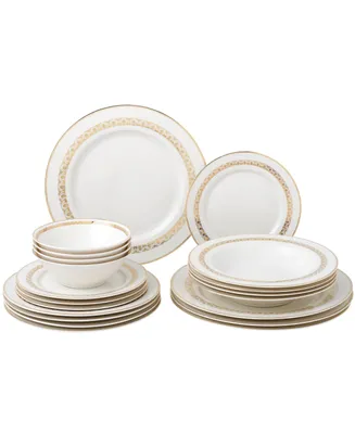 Lorren Home Trends 20 Piece Service for 4 Dinnerware Set