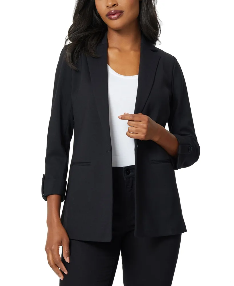 Jones New York Women's One Button Compression Rolled Sleeve Jacket