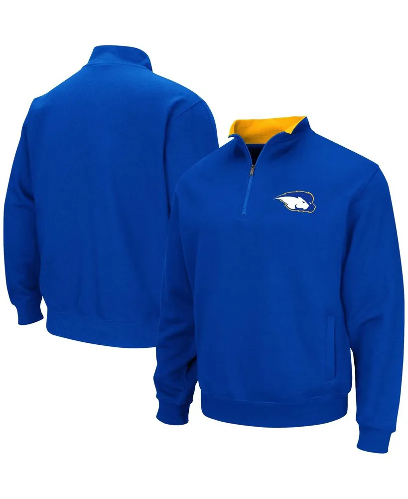 Men's Colosseum Blue Hofstra University Pride Tortugas Quarter-Zip Sweatshirt