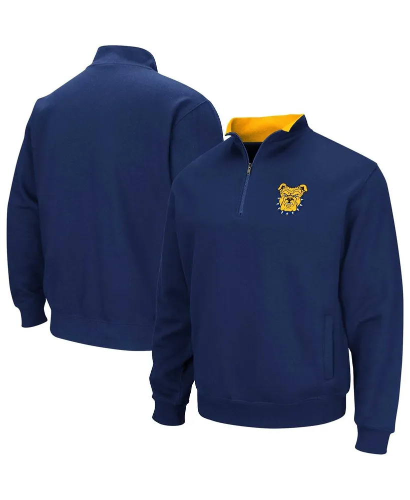 Men's Colosseum Navy North Carolina A&T Aggies Tortugas Quarter-Zip Sweatshirt