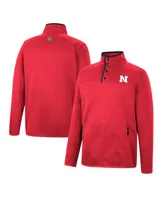 Men's Colosseum Scarlet Nebraska Huskers Rebound Quarter-Snap Jacket