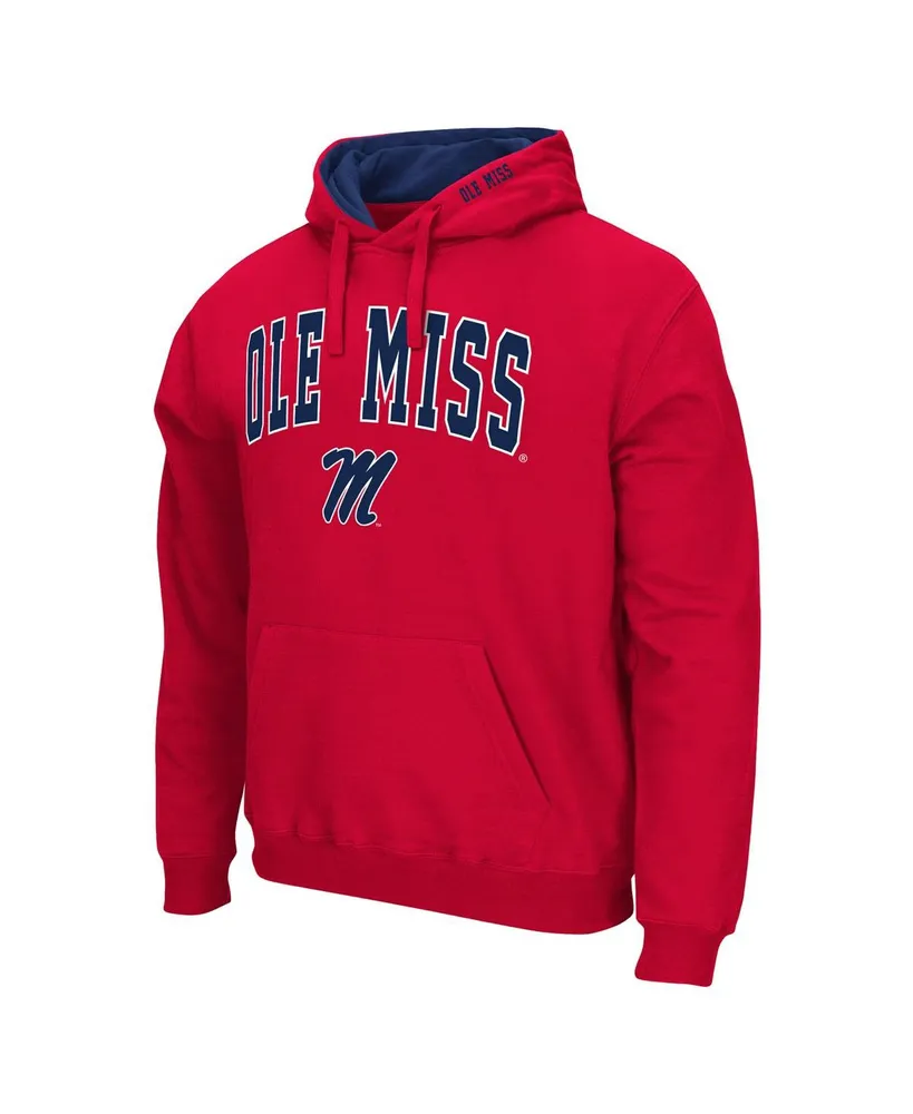 Men's Colosseum Ole Miss Rebels Arch & Team Logo 3.0 Pullover Hoodie