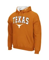 Men's Colosseum Texas Orange Longhorns Arch & Team Logo 3.0 Pullover Hoodie