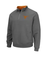 Men's Colosseum Charcoal Texas Longhorns Tortugas Quarter-Zip Sweatshirt