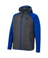 Men's Colosseum Charcoal, Royal Air Force Falcons Good On You Raglan Full-Zip Jacket
