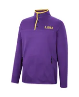 Men's Colosseum Purple Lsu Tigers Rebound Quarter-Snap Jacket