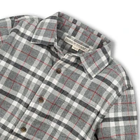 Hope & Henry Baby Boys Organic Cotton Long Sleeve Brushed Cotton Flannel Button Down Shirt