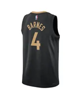 Men's and Women's Nike Scottie Barnes Black Toronto Raptors 2022/23 City Edition Swingman Jersey