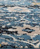 Safavieh Amsterdam Blue and Creme 3' x 5' Outdoor Area Rug