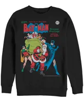 Fifth Sun Men's Batman Seasons Greetings Crew Fleece Pullover