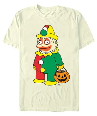 Fifth Sun Men's The Simpsons Clown Ralph Short Sleeves T-shirt