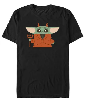 Fifth Sun Men's Star Wars Mandalorian Devil Child Short Sleeves T-shirt