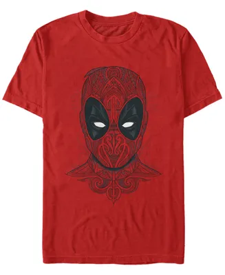 Fifth Sun Men's Floral Deadpool Short Sleeve T-shirt