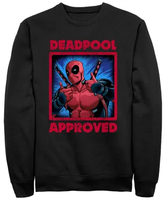 Fifth Sun Men's Deadpool Approved Crew Fleece Pullover