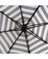 WestinTrends 10 Ft Outdoor Patio Solar Led Cantilever Umbrella