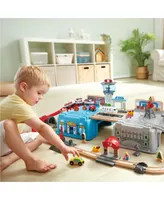 Hape Super Cityscape Transport Bucket Train Set - 80 Pcs