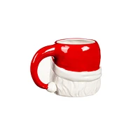 Evergreen Ceramic Cup, 20 Oz, Shaped Mr. Santa