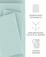 ienjoy Home Expressed Embossed Checkered -Pc. Sheet Set