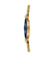 Facet Strass Swiss Gold Plated Ladies 30mm Watch