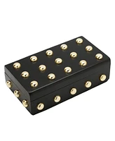 Classic Touch Decorative Box with Shiny Ball Design