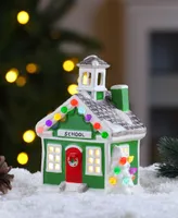 6" Nostalgic Ceramic Village School Holiday Decor