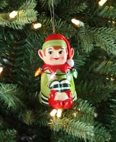 Mini Nostalgic Ceramic Figure Elf Holiday Decor