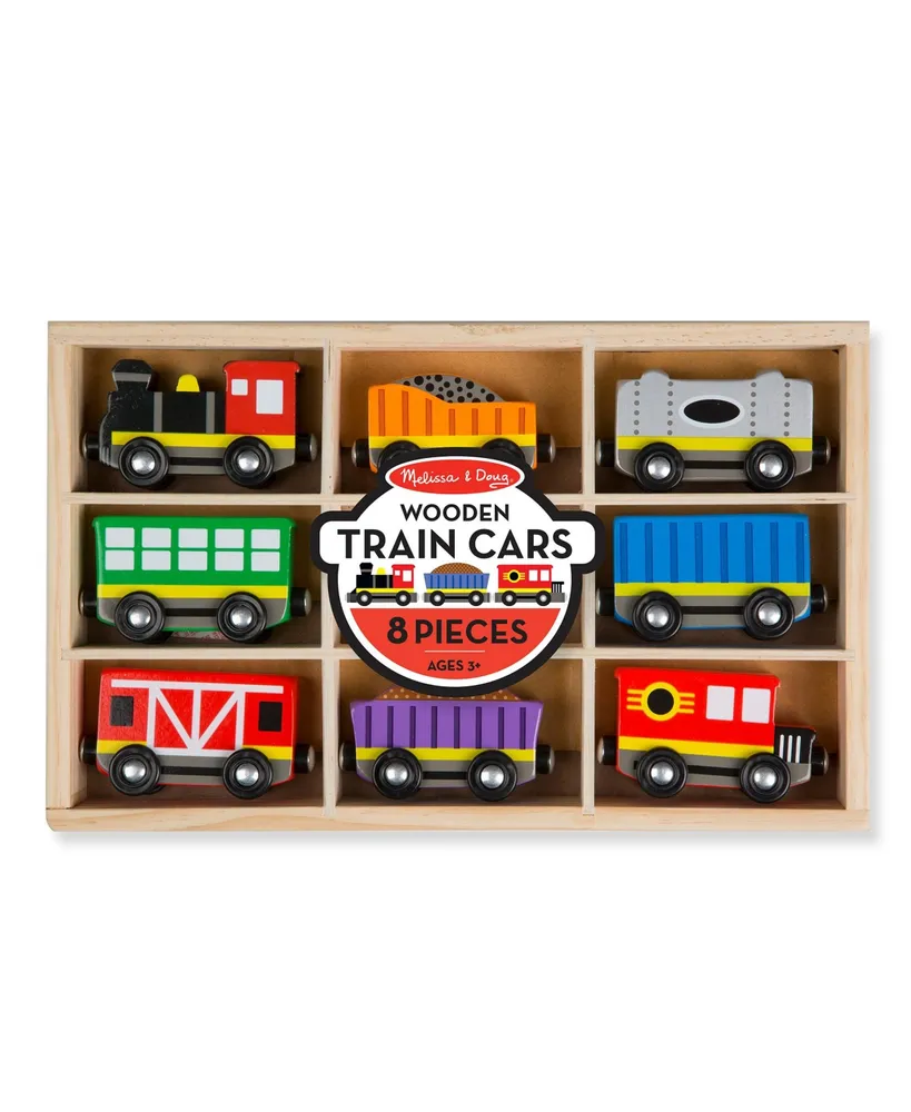 Melissa & Doug Wooden Train Cars & Pieces