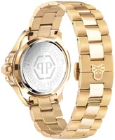 Philipp Plein Men's The $kull Gold Ion-Plated Stainless Steel Bracelet Watch 41mm