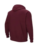 Men's Colosseum Maroon Texas A&M Aggies Big and Tall Arch & Logo 2.0 Pullover Hoodie