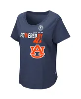 Women's Colosseum Heathered Navy Auburn Tigers PoWered By Title Ix T-shirt