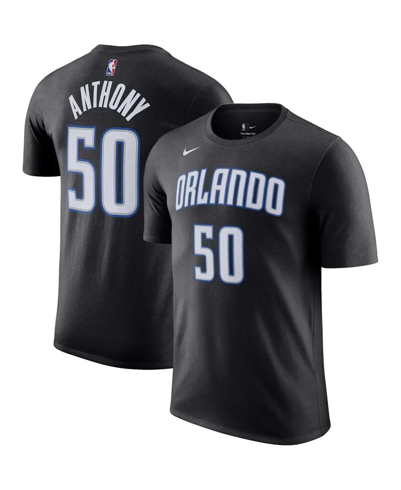 Men's Nike Cole Anthony Black Orlando Magic Icon 2022/23 Name and Number Performance T-shirt