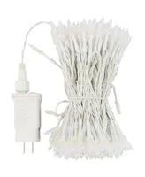 ProductWorks 8-Function Mini Bulb Led Light String, Cool White, 32'