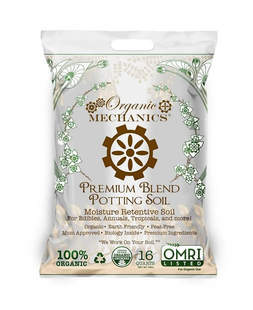 Organic Mechanics Premium Blend Potting Soil- 16 Quart