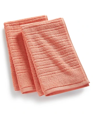 Home Design Quick Dry Cotton 2-Pc. Hand Towel Set, Exclusively at Macy's
