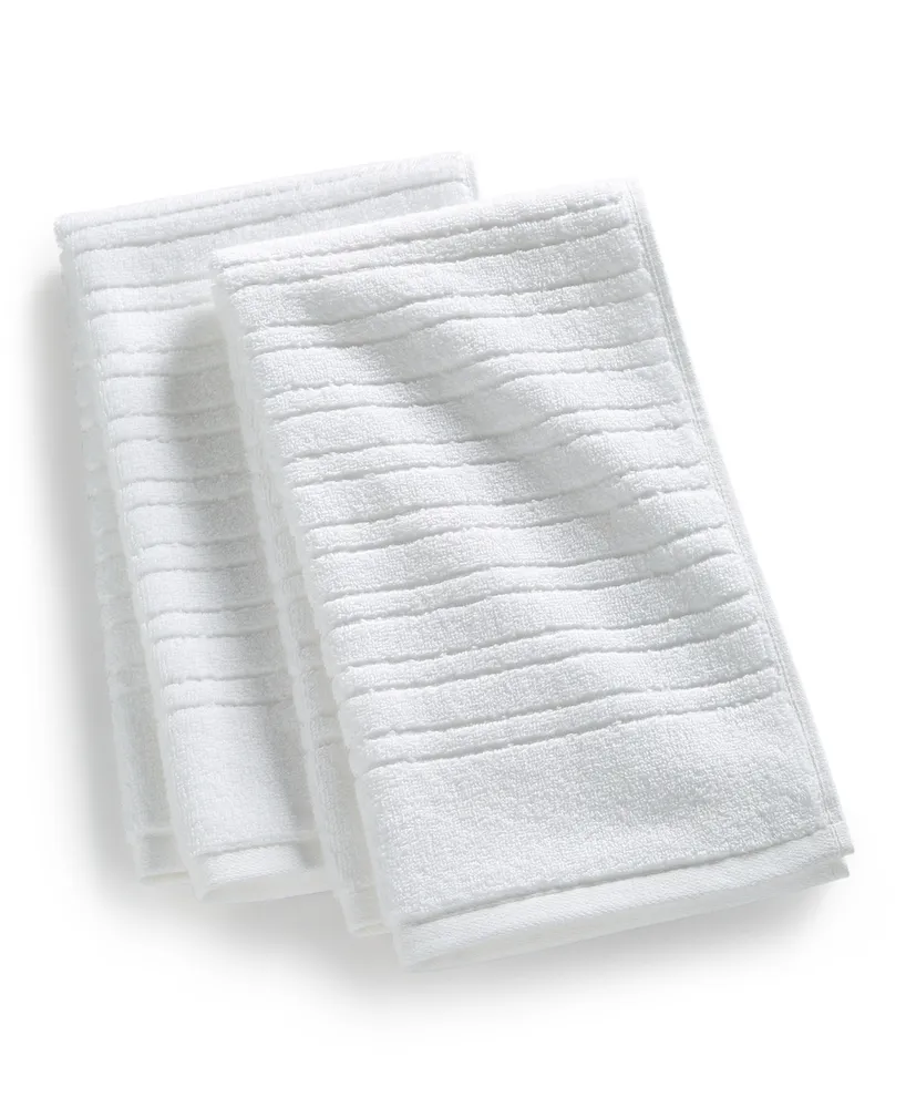 Home Design Quick Dry Cotton 2-Pc. Hand Towel Set, Created for Macy's