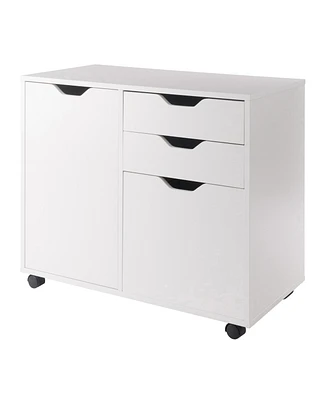 Winsome Halifax 26.3" Wood 2-Drawer Wide Filing Storage Cabinet