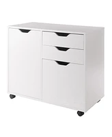 Winsome Halifax 26.3" Wood 2-Drawer Wide Filing Storage Cabinet