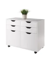 Winsome Halifax 26.3" Wood 2-Door Wide Storage Cabinet