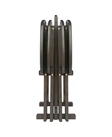 Winsome Lucca 5-Piece Wood Snack Table Set