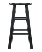 Winsome Element 2-Piece Wood Counter Stool Set