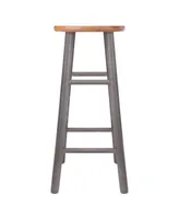 Winsome Huxton 2-Piece Wood Bar Stool Set