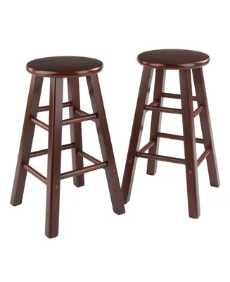 Winsome Element 2-Piece Wood Counter Stool Set