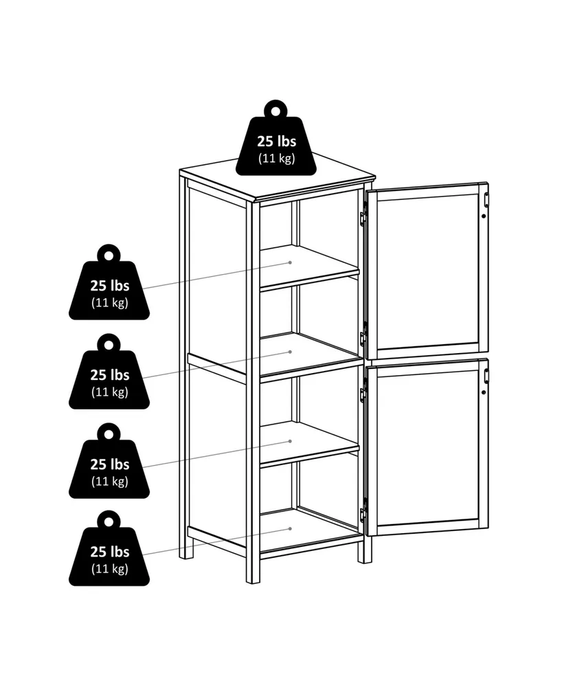 Winsome Brooke Jelly 47.44" Wood 2-Section Cupboard