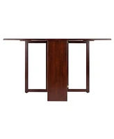 Winsome Clara 29.53" Wood Double Drop Leaf Dining Table