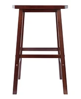 Winsome Katashi 28.62" Wood Fan Shape Bar Stool