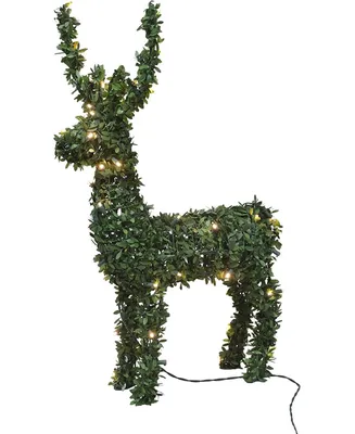 Product Works 17943 PreLit Lights Artificial Outdoor Topiary, 32"