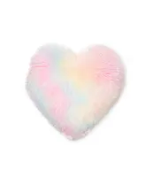 Dormify Sophia Heart Faux Fur Pillow, 16" x 16", Ultra-Cute Styles to Personalize Your Room