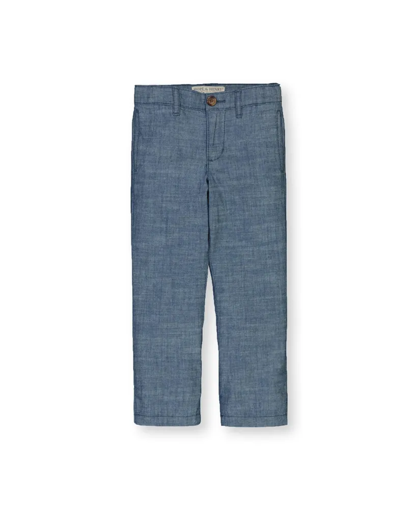 Hope & Henry Toddler Boys Chambray Suit Pant